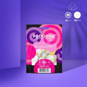 STALEKS PRO vienkartiniai abrazyvai podo diskui M dydis 180gr.