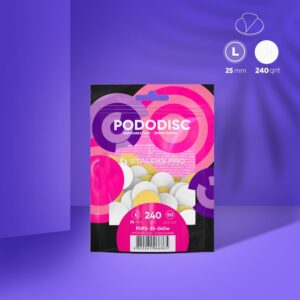 STALEKS PRO vienkartiniai abrazyvai podo diskui L dydis 240gr.