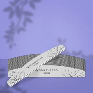 STALEKS EXPERT mineralinė nagų dildė pusmėnulio formos, 150/180 gritų (25 vnt.)